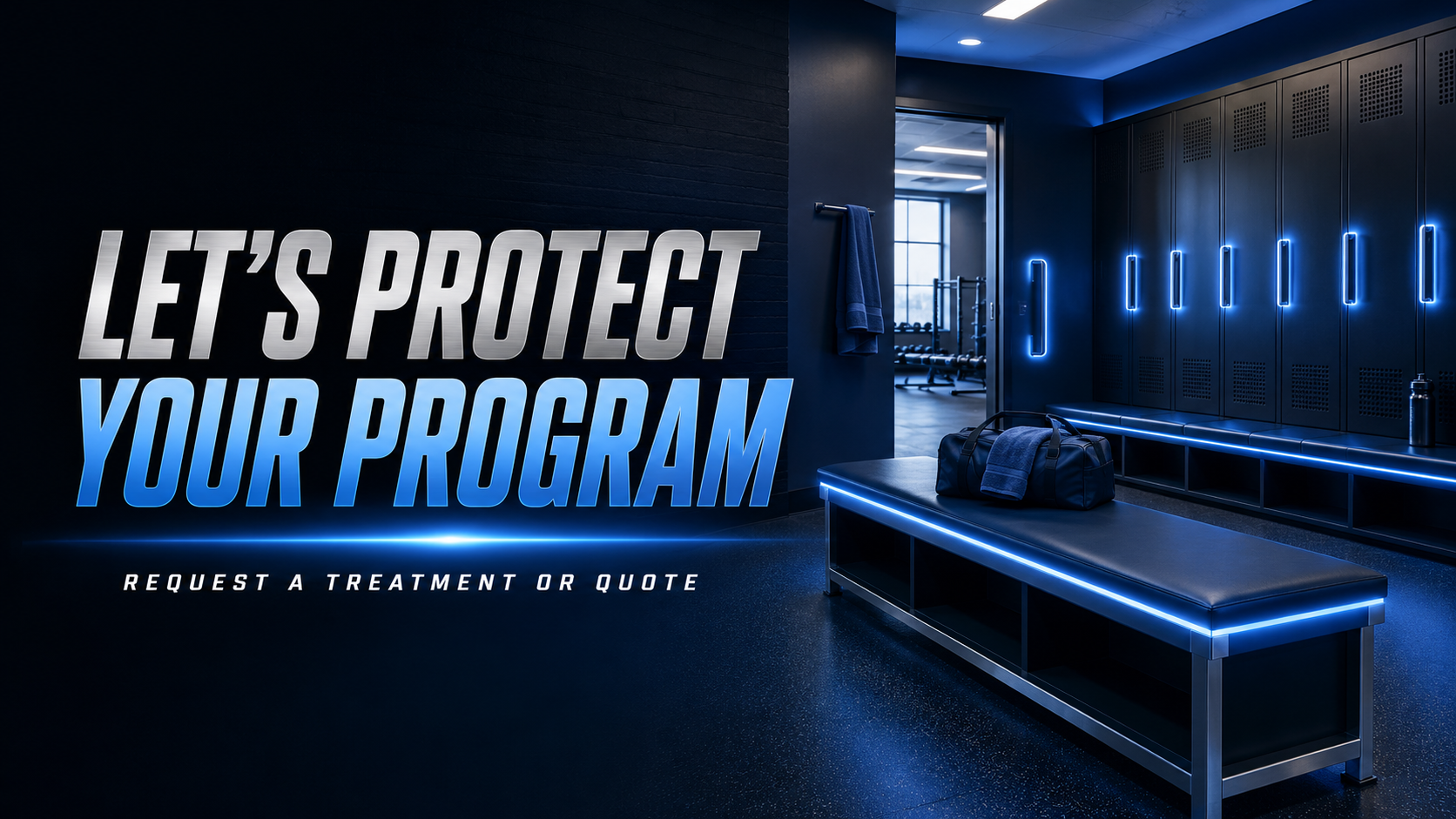 Let's protect your program — request a treatment or quote from Shield3 Athletics.